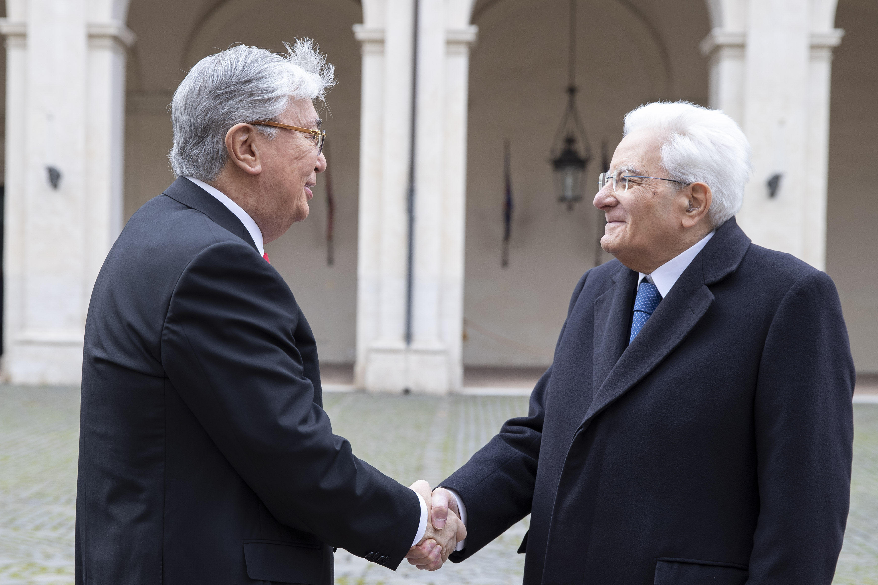 Sergio Mattarella Kassym-Jomart Tokayev